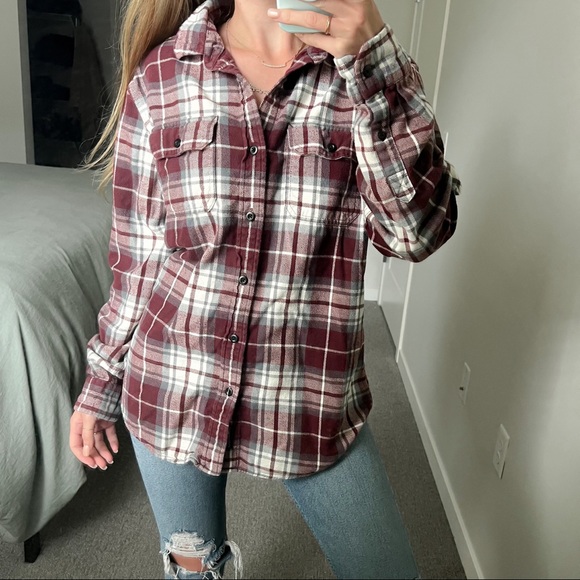 American Eagle Outfitters Other - American Eagle Red Plaid Button Down Shirt Size M